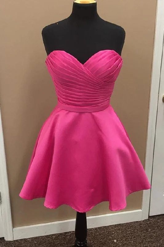 Stylish clothing designed to flatter every woman A-line Satin Sweetheart Simple Homecoming Dresses Short Prom Dress PD277 Stylish clothing designed to flatter every woman A-line Satin Sweetheart Simple Homecoming Dresses Short Prom Dress PD277