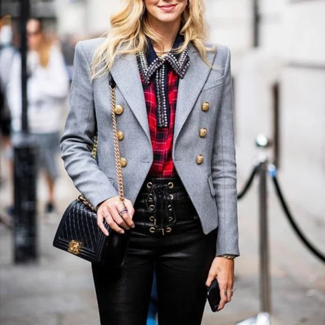 gray jacket