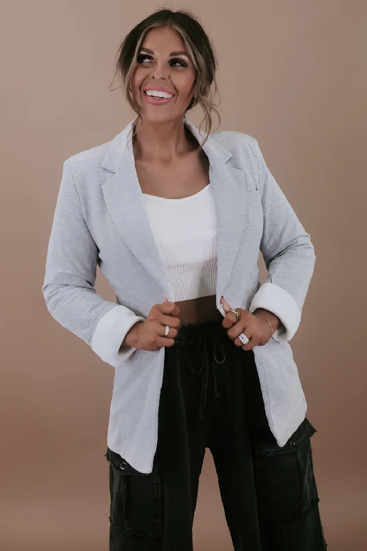 Elegant evening wear for special events   Boss Moves Blazer , Heather Grey