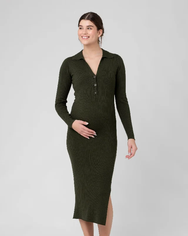 Luxurious fabrics and modern designs for women   Sammy Knit Polo Dress  Ivy