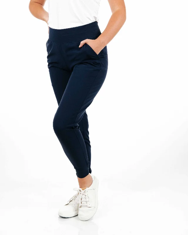 Versatile outfits to transition from day to night   Women's Navy Jogger